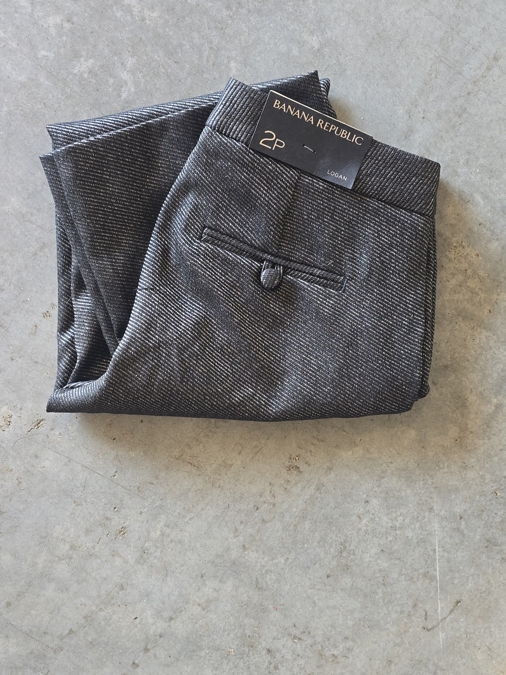 Banana Republic Gray & Black Size 2P Pants